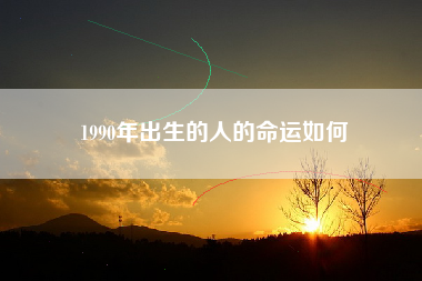 1990年出生的人的命运如何