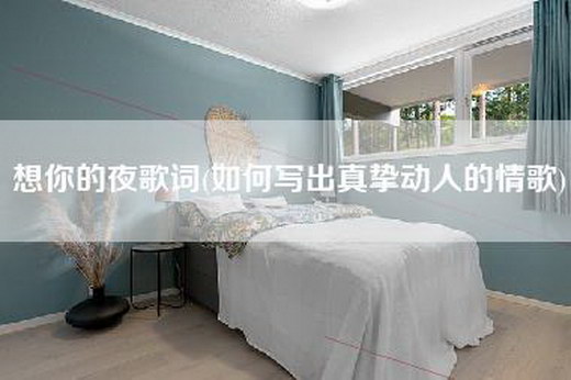 想你的夜歌词(如何写出真挚动人的情歌)