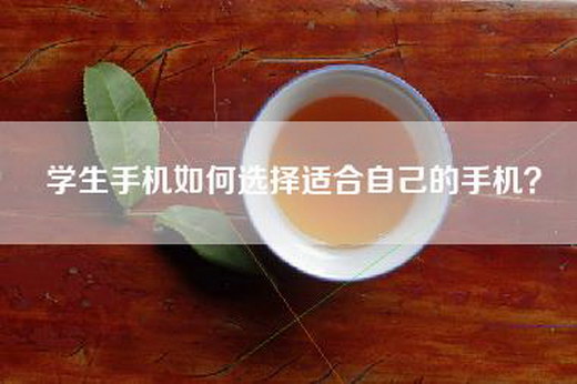 学生手机如何选择适合自己的手机？
