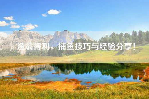 渔翁得利，捕鱼技巧与经验分享！