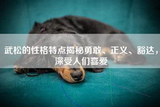 武松的性格特点揭秘勇敢、正义、豁达，深受人们喜爱