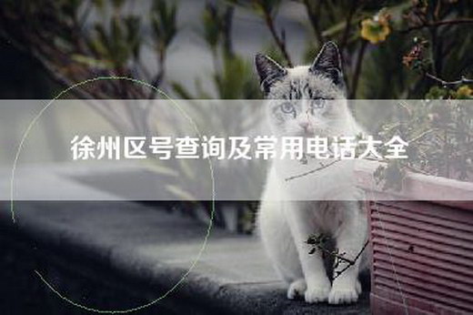 徐州区号查询及常用电话大全