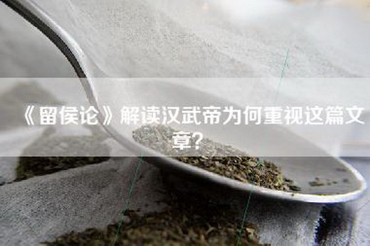 《留侯论》解读汉武帝为何重视这篇文章？