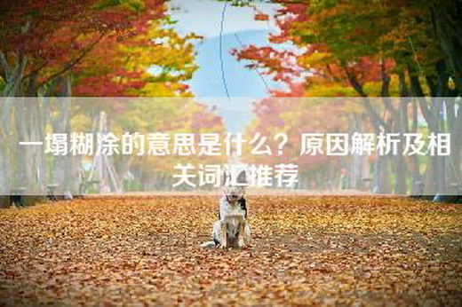 一塌糊涂的意思是什么？原因解析及相关词汇推荐