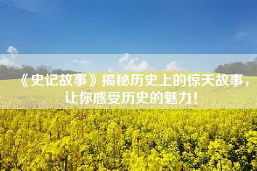 《史记故事》揭秘历史上的惊天故事，让你感受历史的魅力！