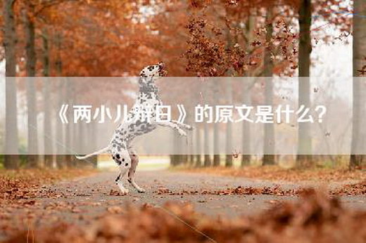 《两小儿辩日》的原文是什么？