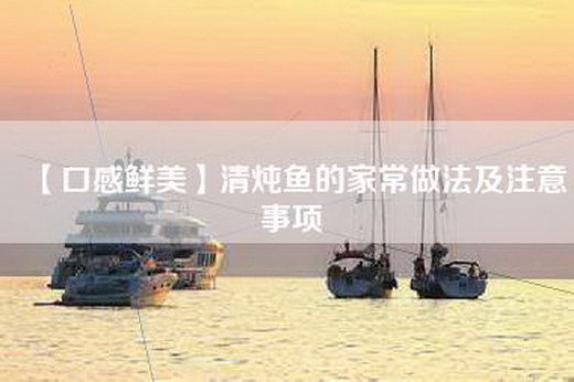 【口感鲜美】清炖鱼的家常做法及注意事项