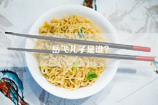 岳飞儿子是谁？