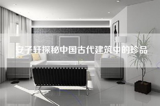 安子轩探秘中国古代建筑中的珍品