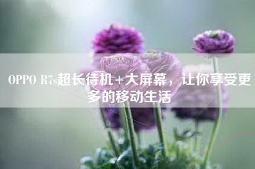 OPPO R7s超长待机+大屏幕，让你享受更多的移动生活