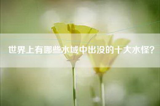 世界上有哪些水域中出没的十大水怪？