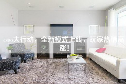 csgo大行动，全新模式上线，玩家热情高涨！