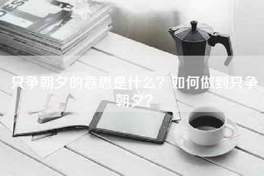只争朝夕的意思是什么？如何做到只争朝夕？