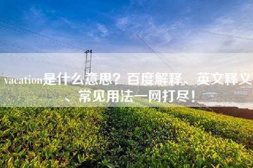 vacation是什么意思？百度解释、英文释义、常见用法一网打尽！
