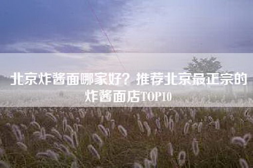 北京炸酱面哪家好？推荐北京最正宗的炸酱面店TOP10