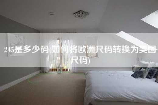 245是多少码(如何将欧洲尺码转换为美国尺码)
