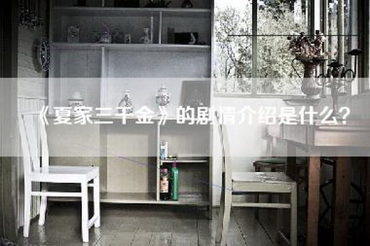 《夏家三千金》的剧情介绍是什么？