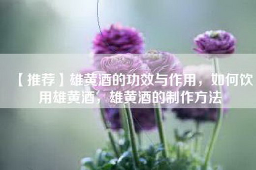 【推荐】雄黄酒的功效与作用，如何饮用雄黄酒，雄黄酒的制作方法