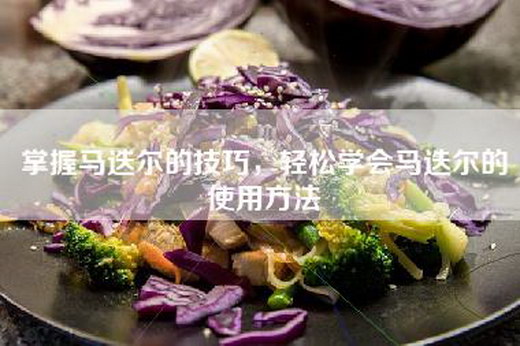 掌握马迭尔的技巧，轻松学会马迭尔的使用方法