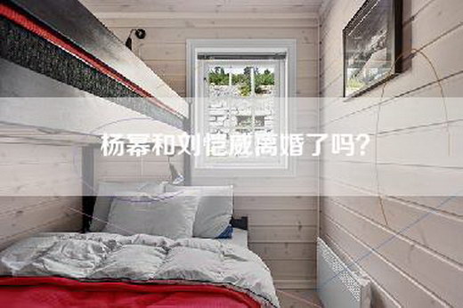 杨幂和刘恺威离婚了吗？