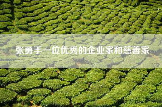 张勇手一位优秀的企业家和慈善家