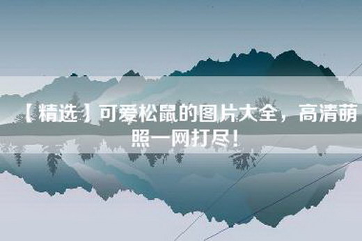 【精选】可爱松鼠的图片大全，高清萌照一网打尽！