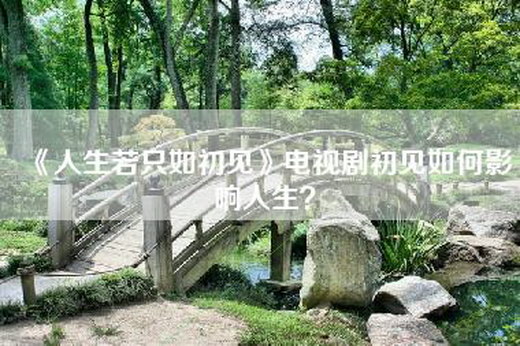 《人生若只如初见》电视剧初见如何影响人生？
