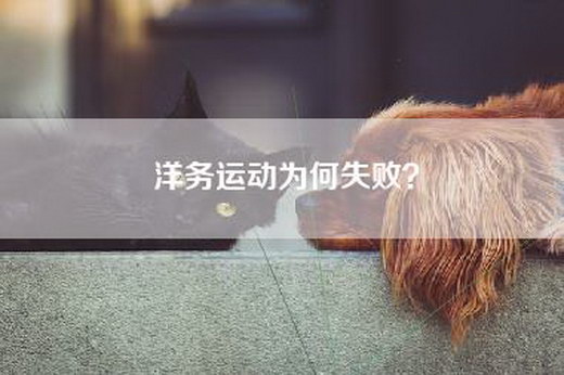 洋务运动为何失败？