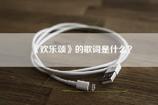《欢乐颂》的歌词是什么？