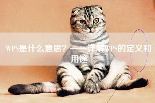 WPS是什么意思？——详解WPS的定义和用途