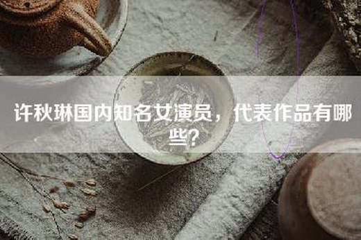 许秋琳国内知名女演员，代表作品有哪些？