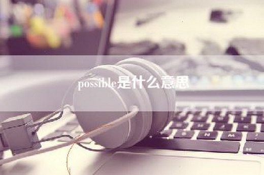 possible是什么意思