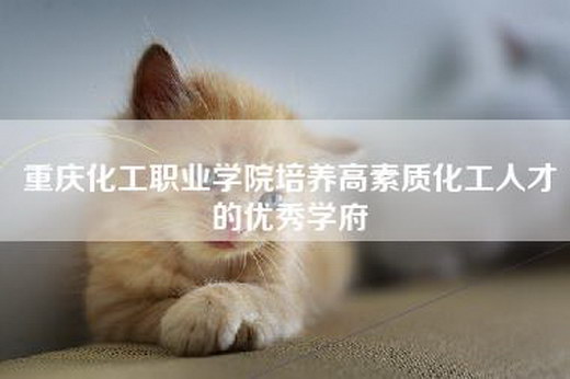 重庆化工职业学院培养高素质化工人才的优秀学府