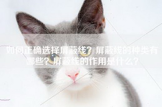 如何正确选择屏蔽线？屏蔽线的种类有哪些？屏蔽线的作用是什么？