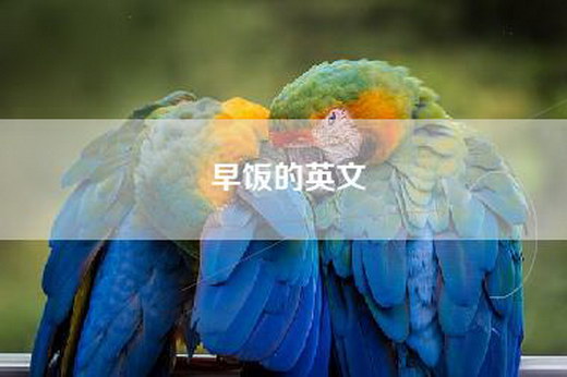早饭的英文