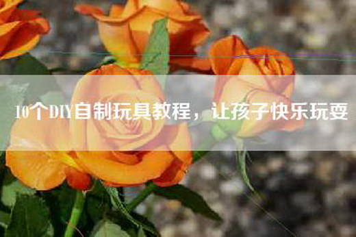 10个DIY自制玩具教程，让孩子快乐玩耍