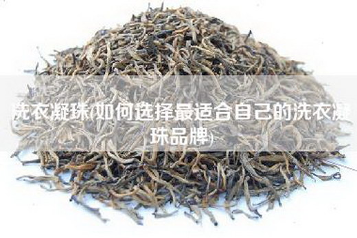 洗衣凝珠(如何选择最适合自己的洗衣凝珠品牌)