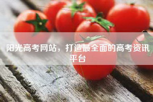 阳光高考网站，打造最全面的高考资讯平台