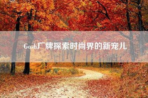 Gosh厂牌探索时尚界的新宠儿
