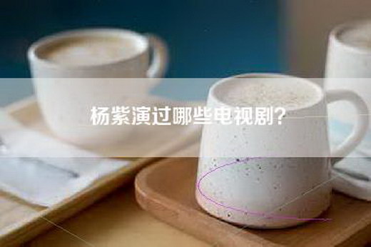 杨紫演过哪些电视剧？