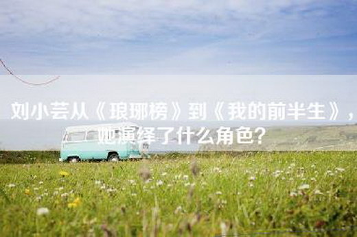 刘小芸从《琅琊榜》到《我的前半生》，她演绎了什么角色？