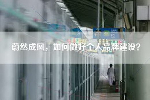 蔚然成风，如何做好个人品牌建设？