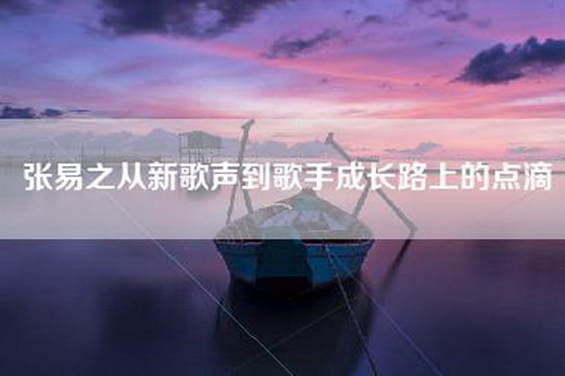 张易之从新歌声到歌手成长路上的点滴