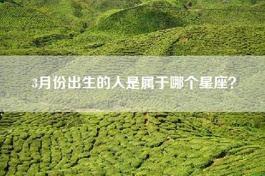 3月份出生的人是属于哪个星座？