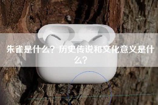 朱雀是什么？历史传说和文化意义是什么？