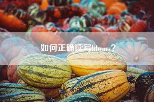 如何正确读写library？