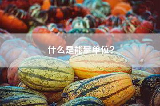 什么是能量单位？