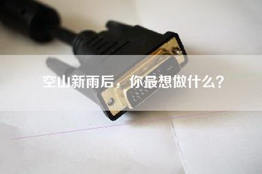 空山新雨后，你最想做什么？