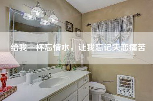 给我一杯忘情水，让我忘记失恋痛苦