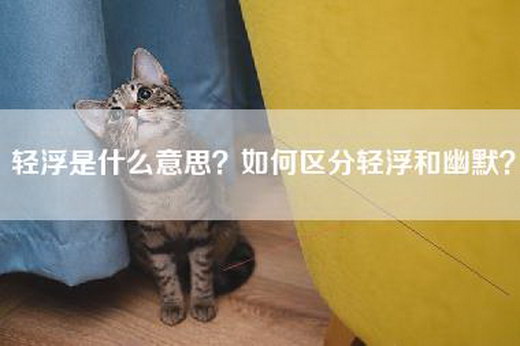 轻浮是什么意思？如何区分轻浮和幽默？